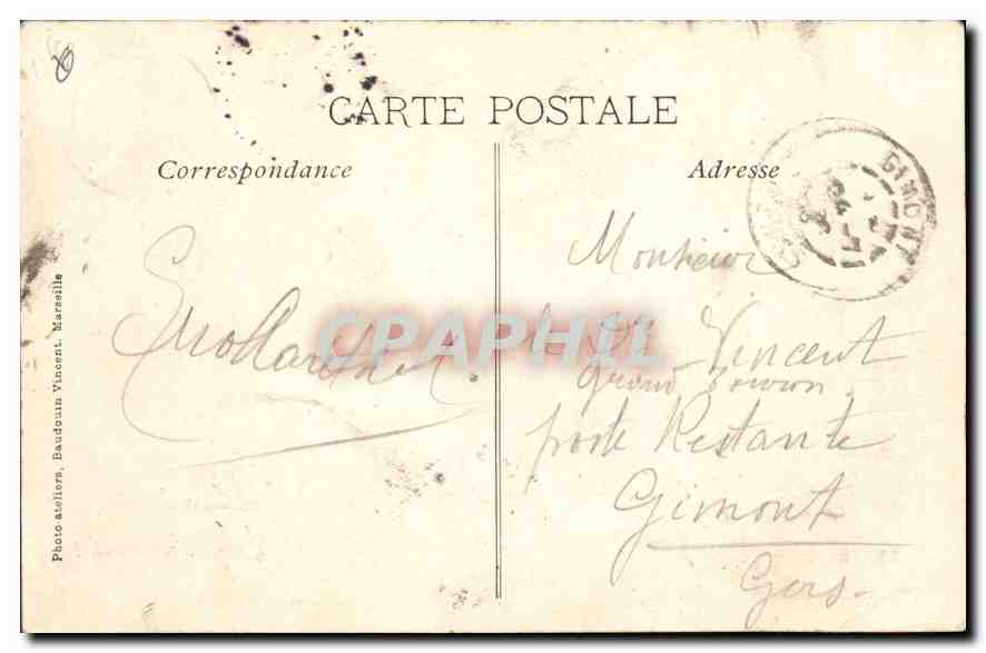CPA En Provence La Farandole  — Verso