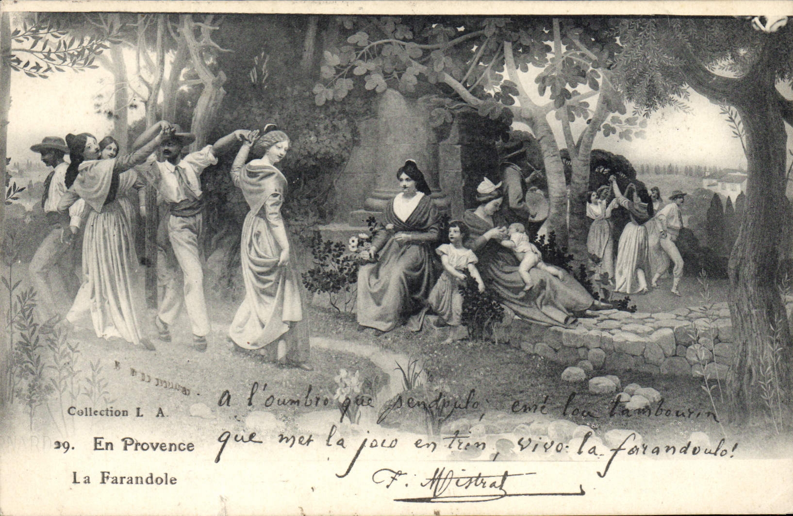 CPA En Provence La Farandole 