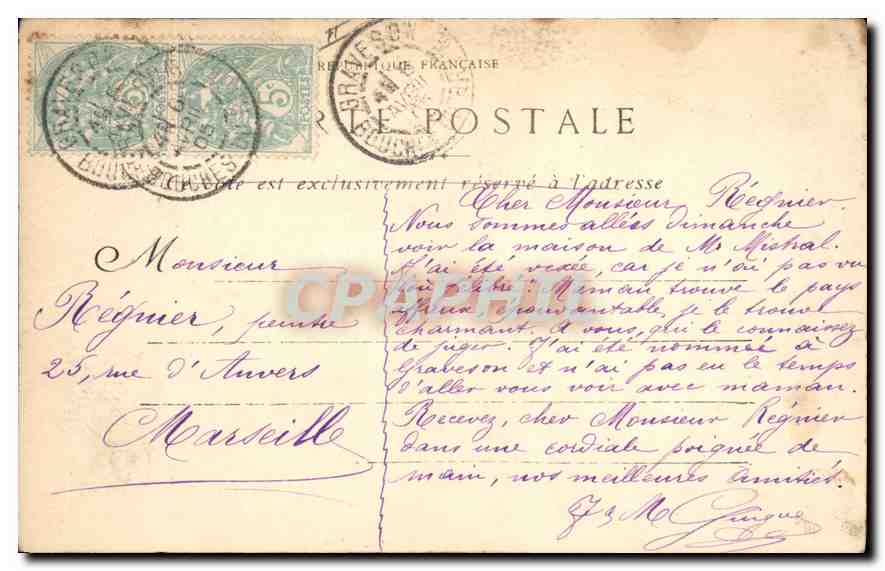 CPA En Provence La Farandole  — Verso