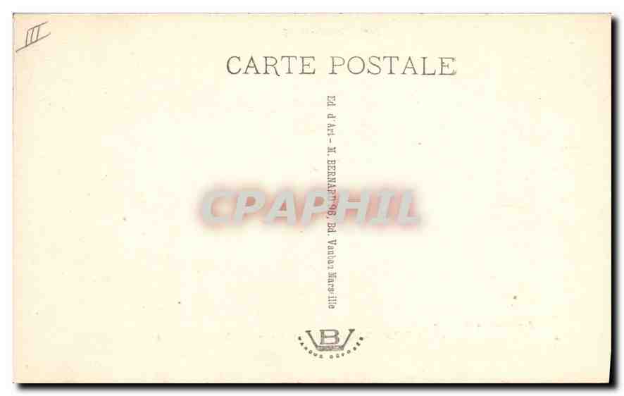CPA En Provence La Farandole tableau par Valere Bernard  — Rückseite