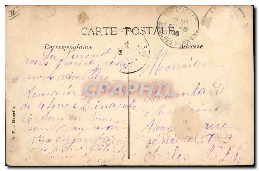 CPA La Farandole  — Verso