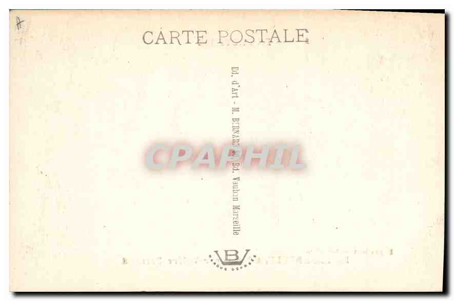 CPA En Provence La Farandole tableau par Valere Bernard  — Verso