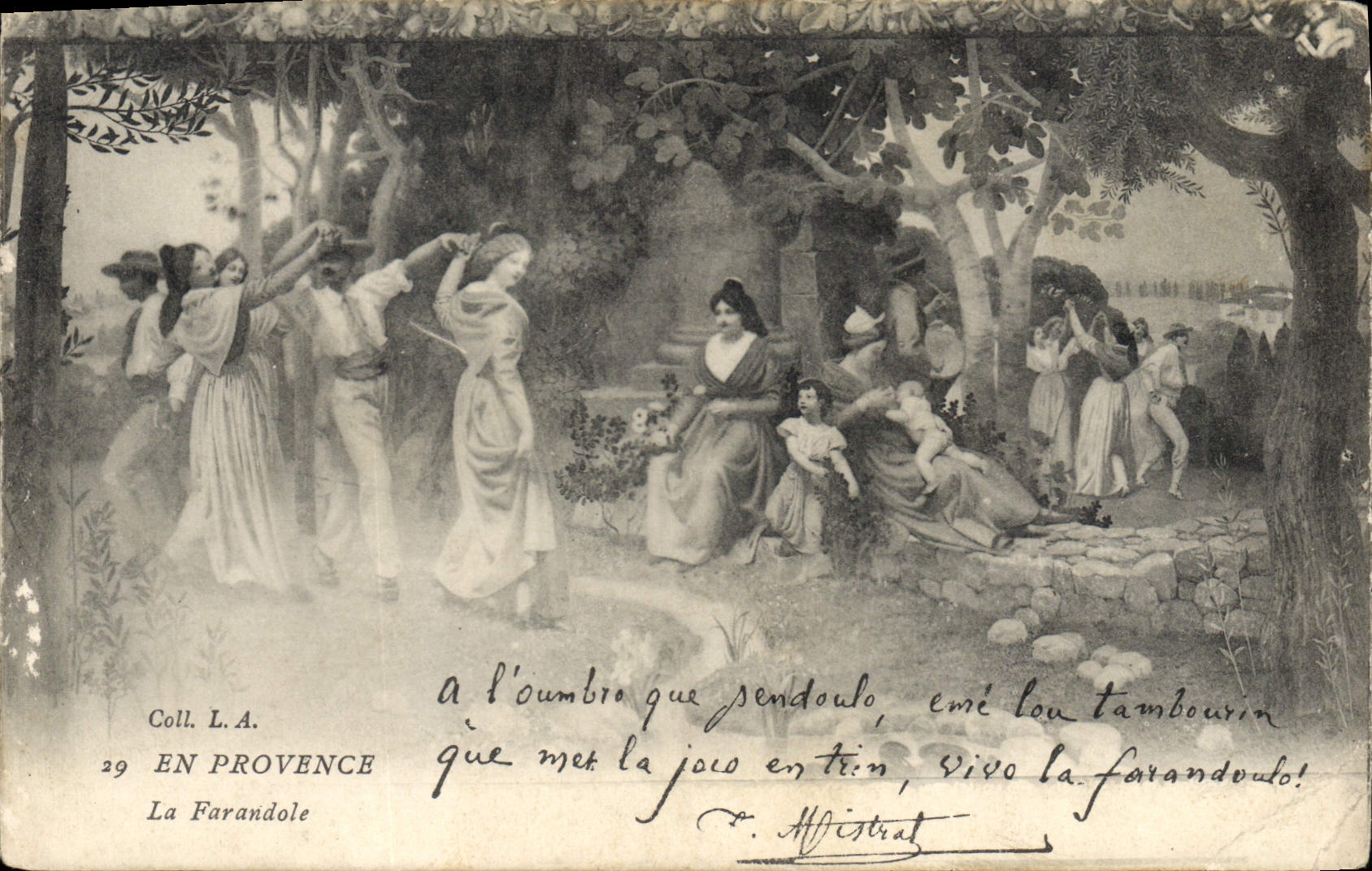 CPA En Provence La Farandole 