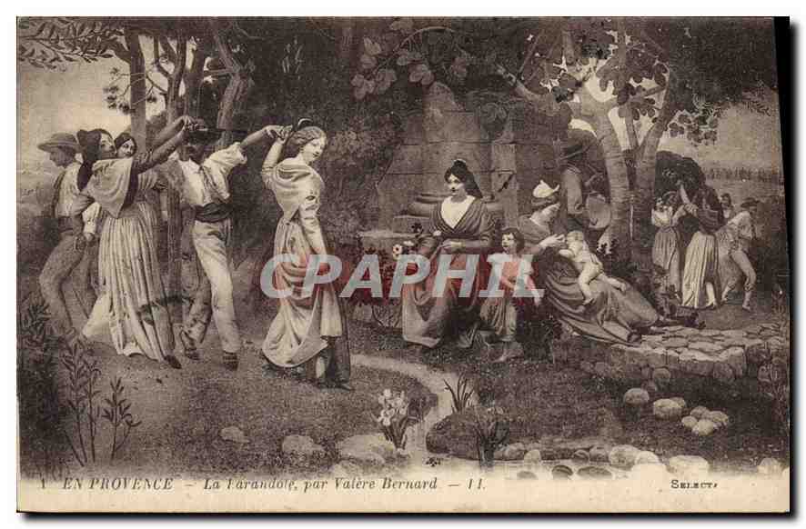 CPA En Provence La Farandole par Valere Bernard 