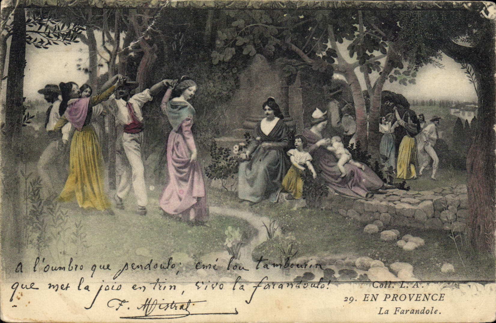CPA En Provence La Farandole 