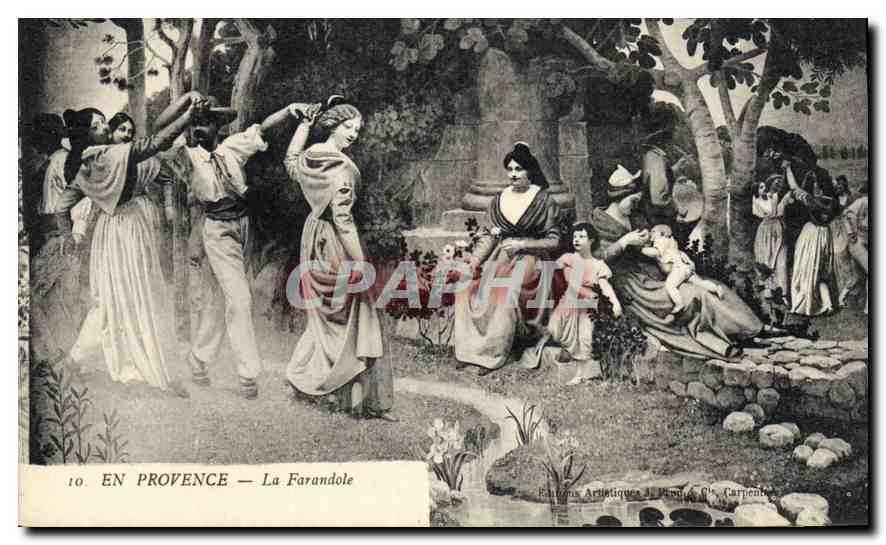 CPA En Provence La Farandole 