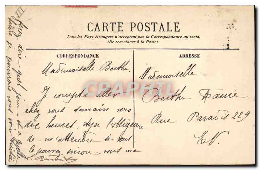 CPA La Farandole de Valere Bernard  — Verso