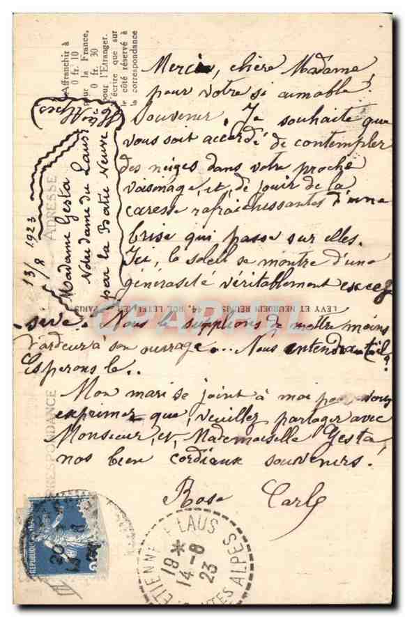 CPA En Provence La Farandole  — Verso