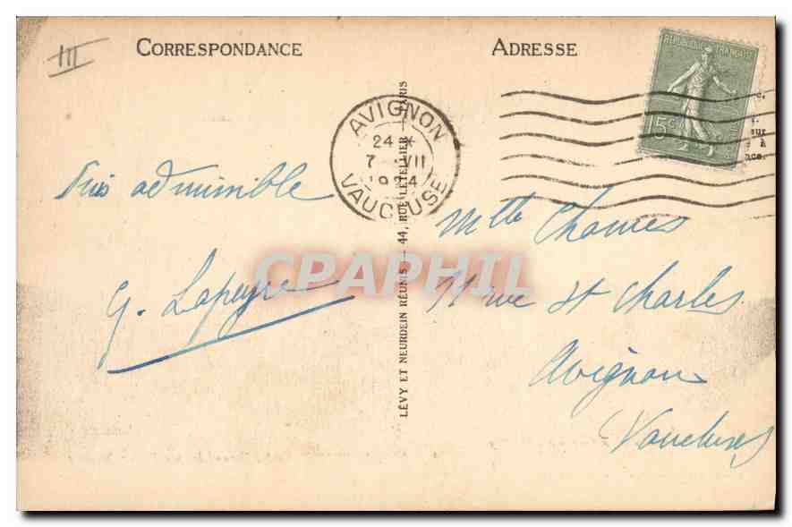 CPA En Provence La Farandole par Valere Bernard  — Verso