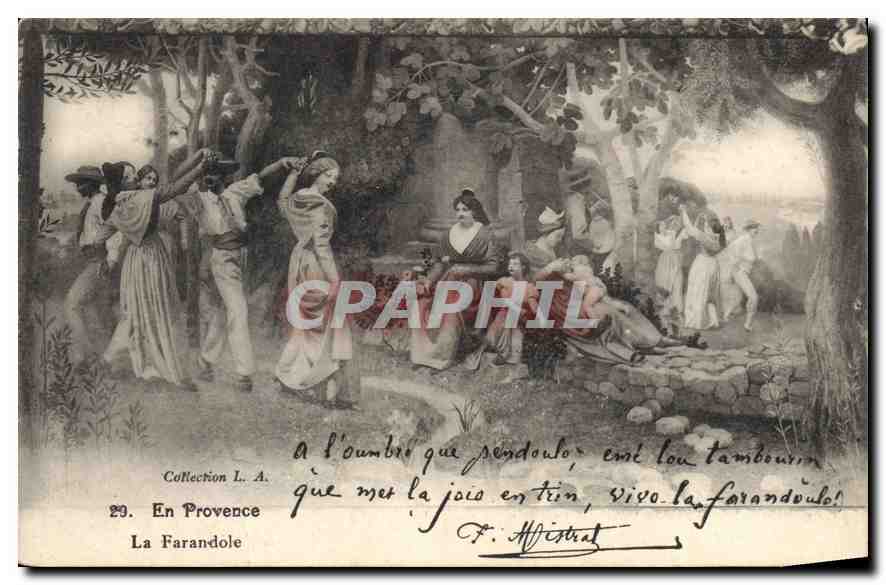 CPA En Provence La Farandole 
