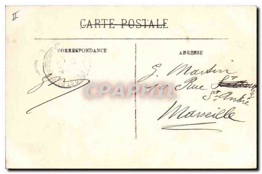 CPA En Provence La Farandole par Valere Bernard  — Rückseite