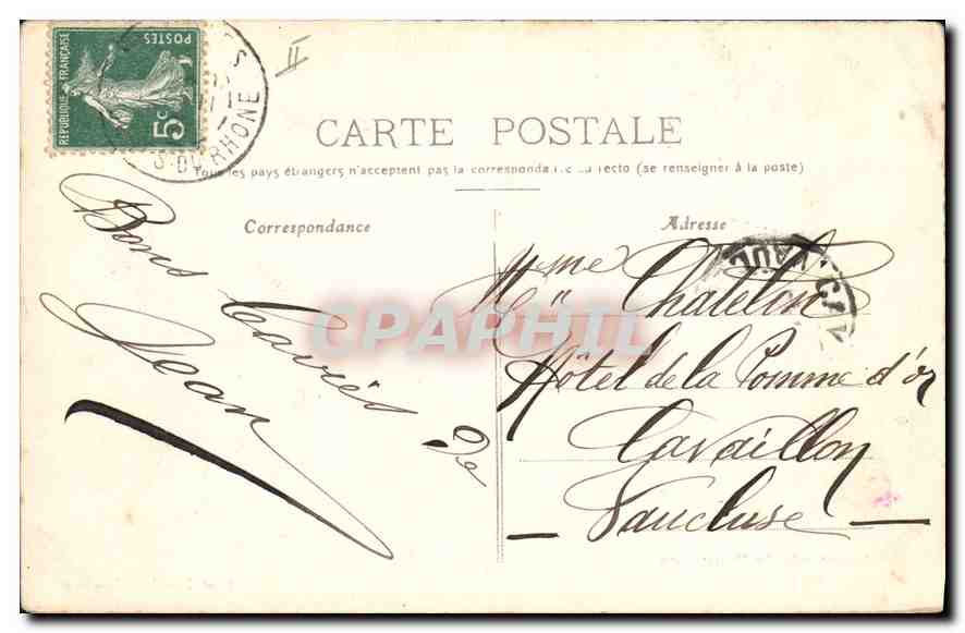 CPA Souvenir de Provence La Farandole  — Verso