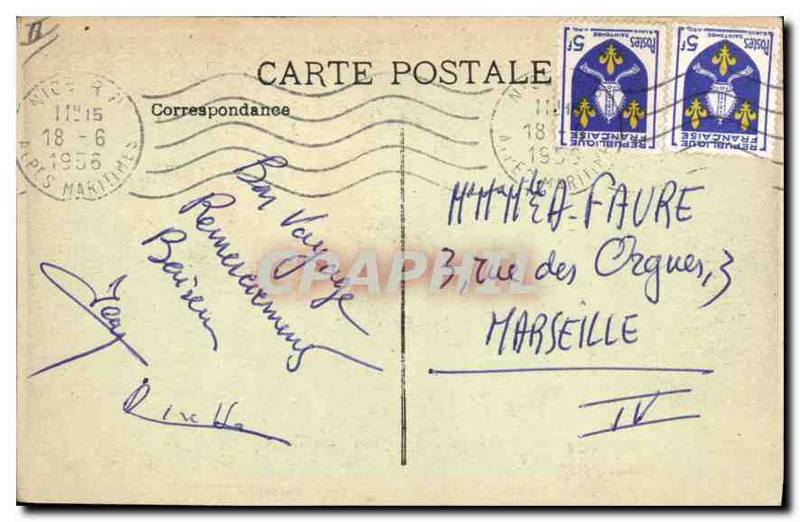 CPA En Provence La Farandole  — Rückseite