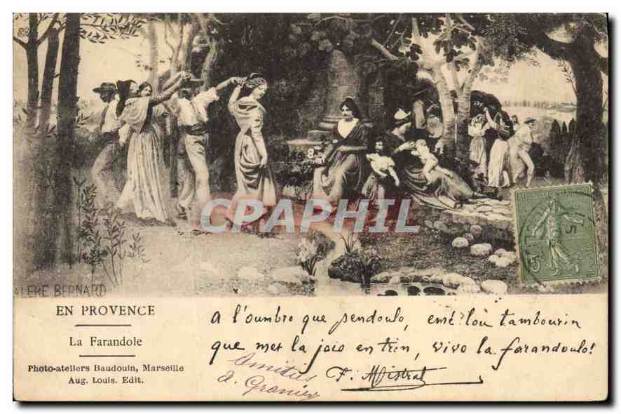 CPA En Provence La Farandole 