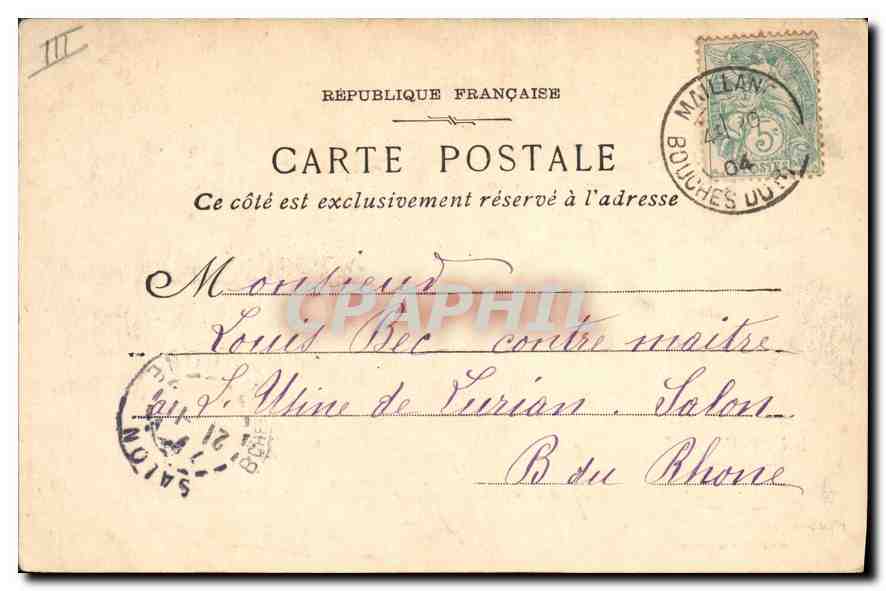 CPA En Provence La Farandole  — Verso