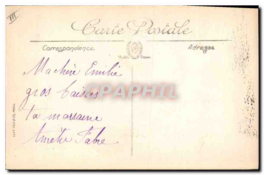 CPA En Provence La Farandole par Valere Bernard  — Verso