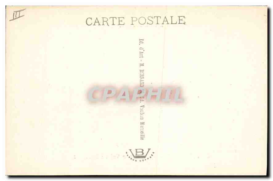 CPA En Provence La Farandole tableau par Valere Bernard  — Verso