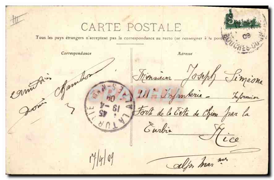 CPA Souvenir de Provence La Farandole  — Verso