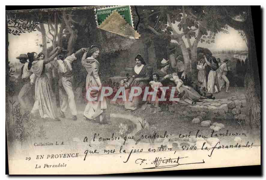 CPA En Provence La Farandole 