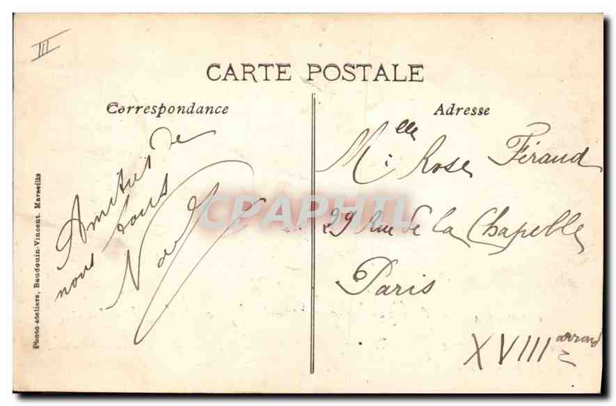 CPA En Provence La Farandole  — Verso