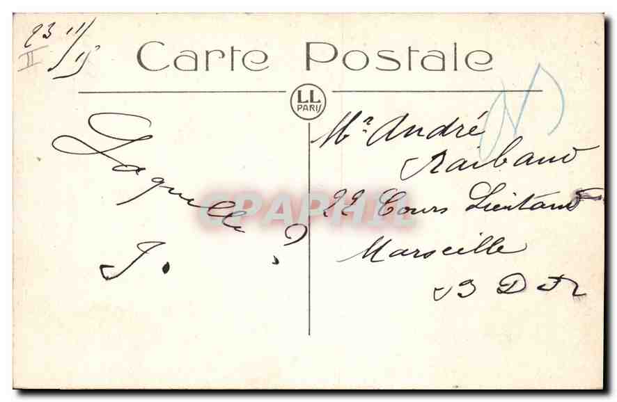 CPA En Provence La Farandole par Valere Bernard  — Verso