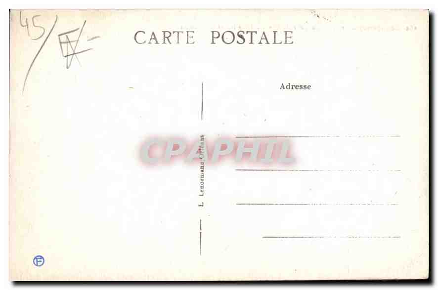 Beaugency (Loiret) — La Tour de César, L'Église et le Château — L. Lenormand, n°164 — Verso