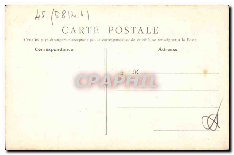 CPA Beaugency Vieille Tour dite de Cesar  — Rückseite