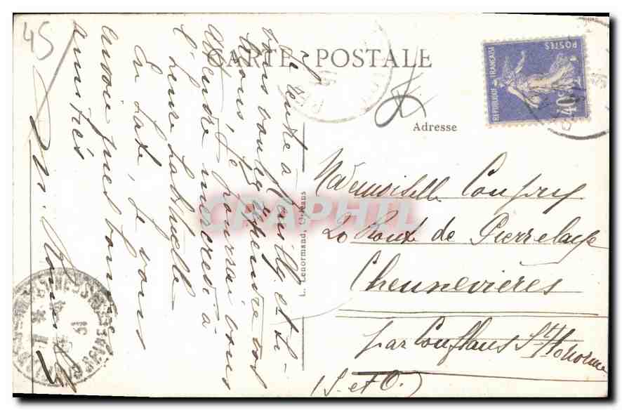 Beaugency (Loiret) — Porte de Tavers — Entrée de l'Hôpital — Verso