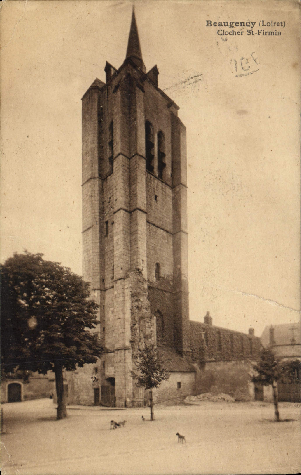 Beaugency (Loiret) — Clocher Saint-Firmin — éditeur L. Lenormand, Château