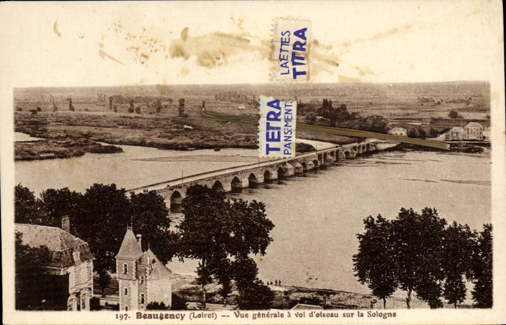 Beauvency (Loiret) — Vue générale à vol d’oiseau sur la Sologne — éditeur TETRA