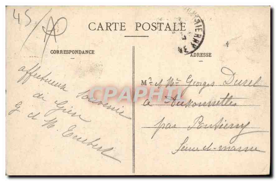Gien - Le Château — N.G. - 3 — éditeur N.G. Gien — Verso