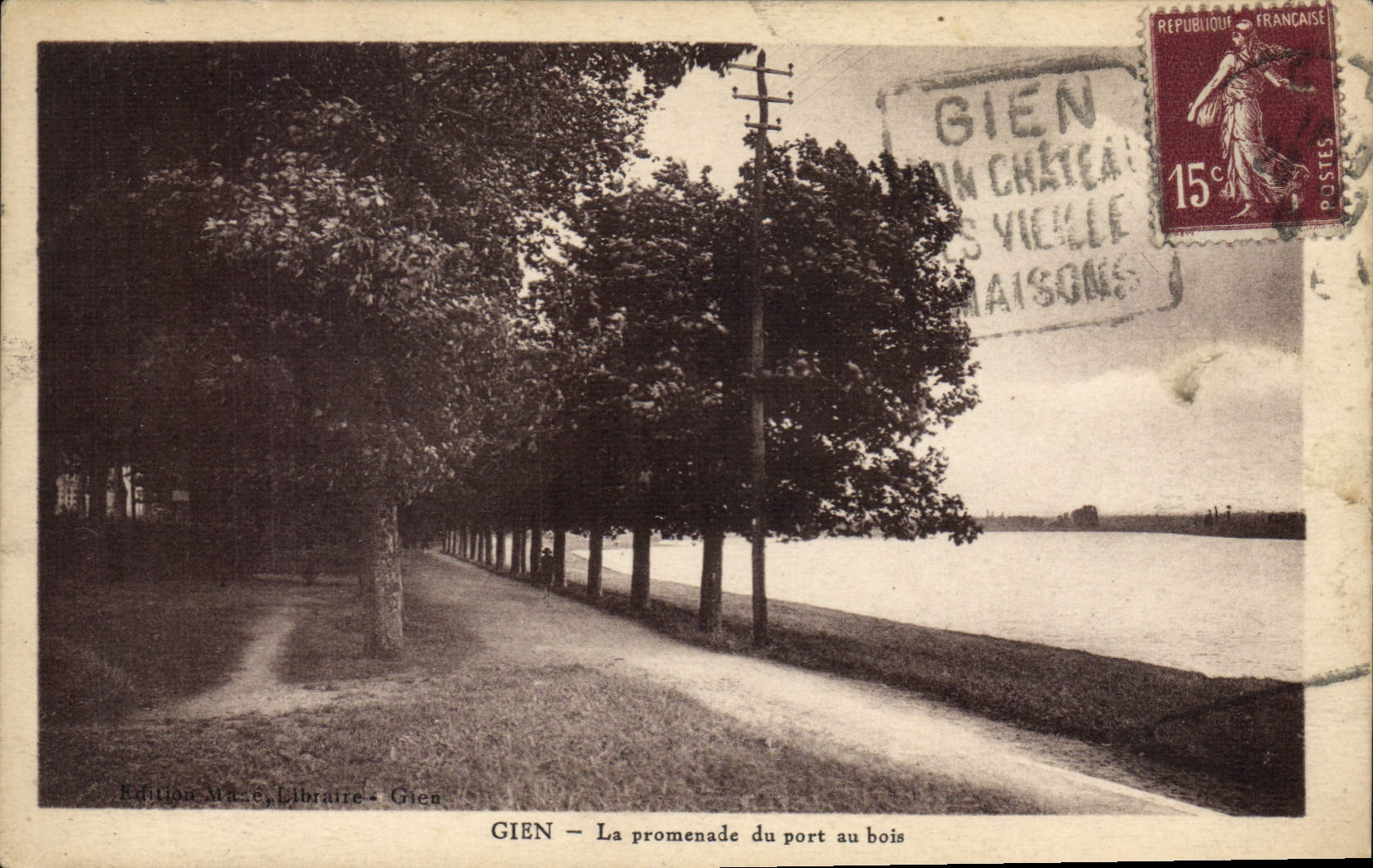 Gien — La promenade du port au bois — Édition Ma&e; Libraire - Gien