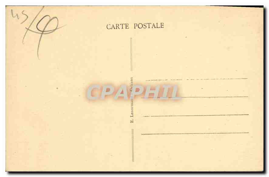 CPA Gien Loiret L'Eglise  — Rückseite