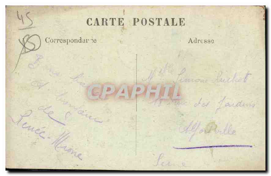 Gien (Loiret) — Le Château — Édit Lesage n°112 — Verso