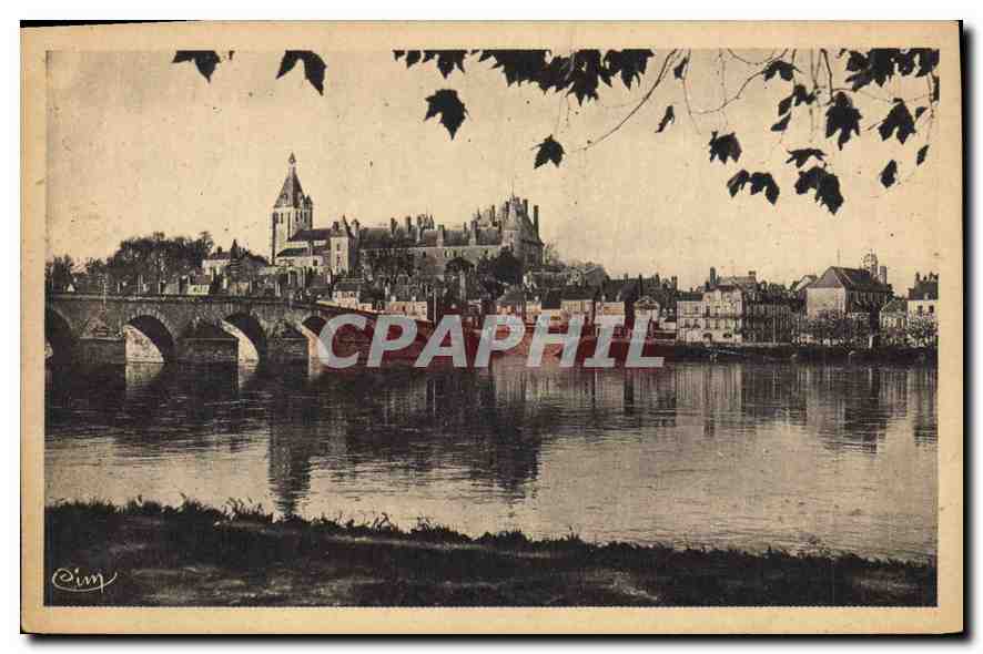 Gien (Loiret) — Vue générale — Héliogravure Comité Magon