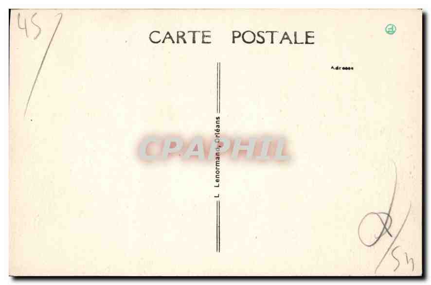 CPA Gien Loiret Le Puits a deux etages  — Rückseite