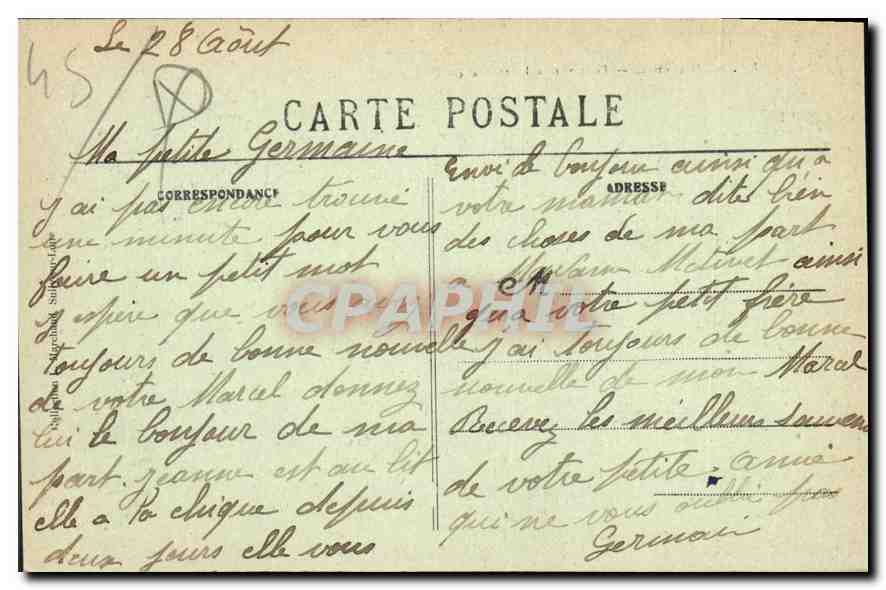 CPA Gien Loiret Pont sur la Loire  — Rückseite