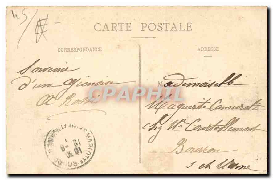 CPA Gien Loiret Vue generale aval  — Rückseite