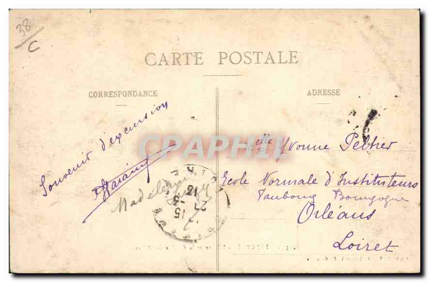 Grenoble - L'Isère et la Chaîne des Alpes — Cliché A. V., Collection L. P., Grenoble, n° 453 — Reverso