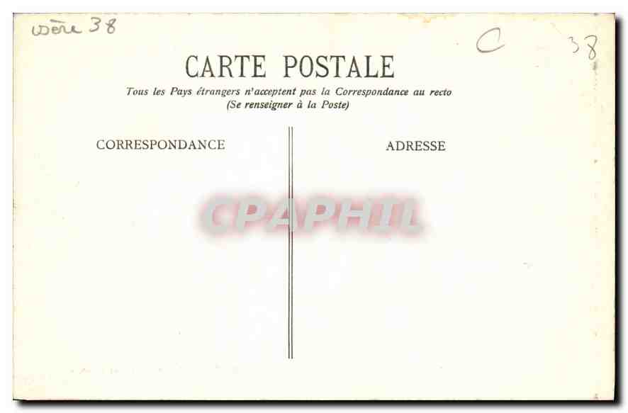 CPA Grenoble Le Cours St Andre et les forts  — Rückseite