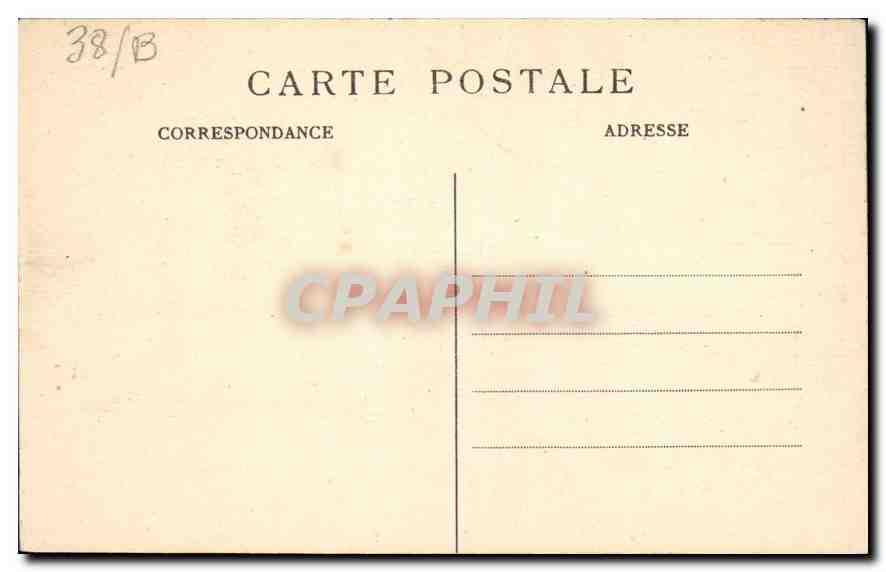 Grenoble — Vue générale et le Massif du Taillefer — E.H. — Verso