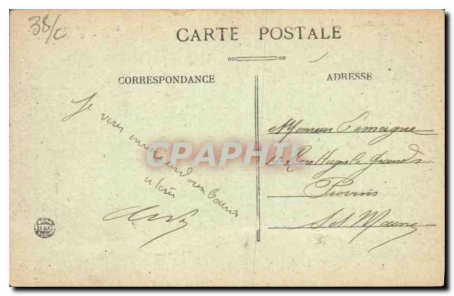 Grenoble — La Place Victor-Hugo et les Forts — E.R. n°41 — Rückseite