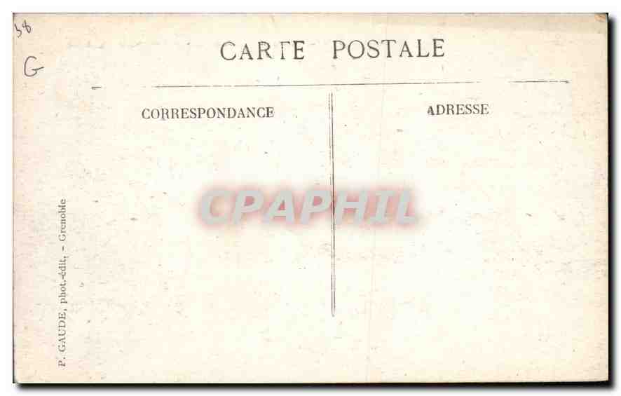 CPA Grenoble Avenue Alsace Lorraine et Boulevard Gambetta  — Rückseite