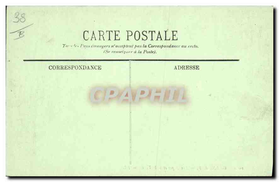 CPA Grenobale Les Alpes et l'Ile Verte  — Verso