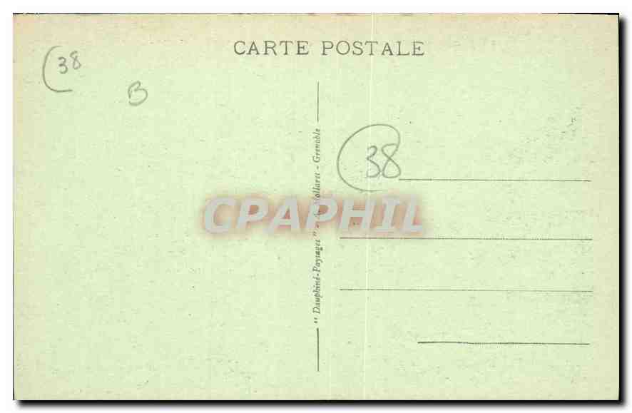 CPA Grenoble Le Pont de la Bastille et le Neron  — Rückseite