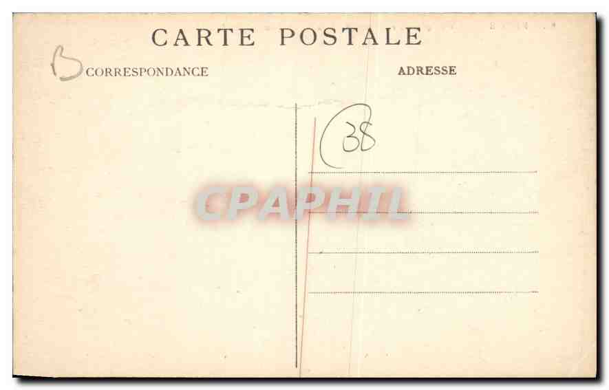 CPA Grenoble Vue generale Pont de France et Cours Jean Jaures  — Verso