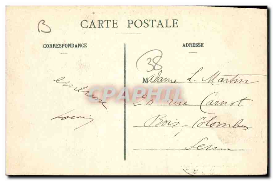 Grenoble - Vue générale et le Moucherotte — Édition G. République Française — Rückseite