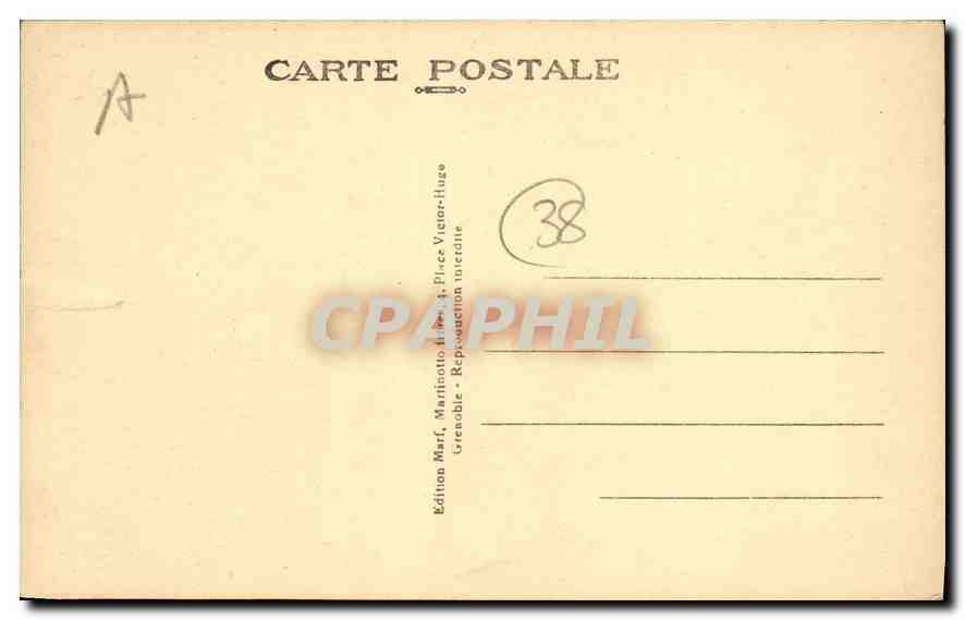 CPA Grenoble Vue generale sur les Ponts de l'Isere et les Alpes  — Rückseite