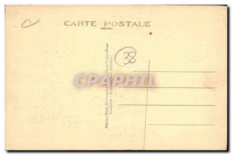 Grenoble — Le Téléphérique de la Bastille — Vue générale sur la Ville et la Gare — Rückseite