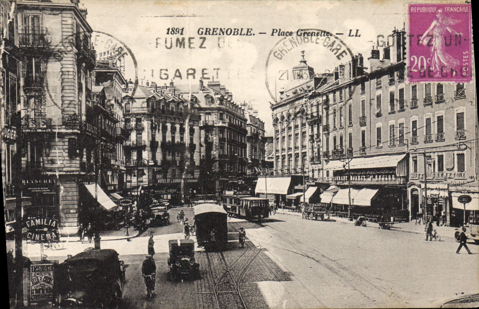 Grenoble — Place Grenette — LL — 1891